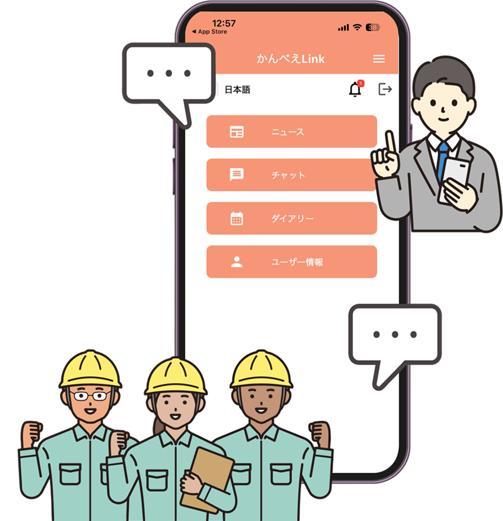 クラウドで大切な実習生・企業データを安全に管理技能実習生・特定技能との間に生まれがちな「見えない不安」を確かな「つながり」へ
